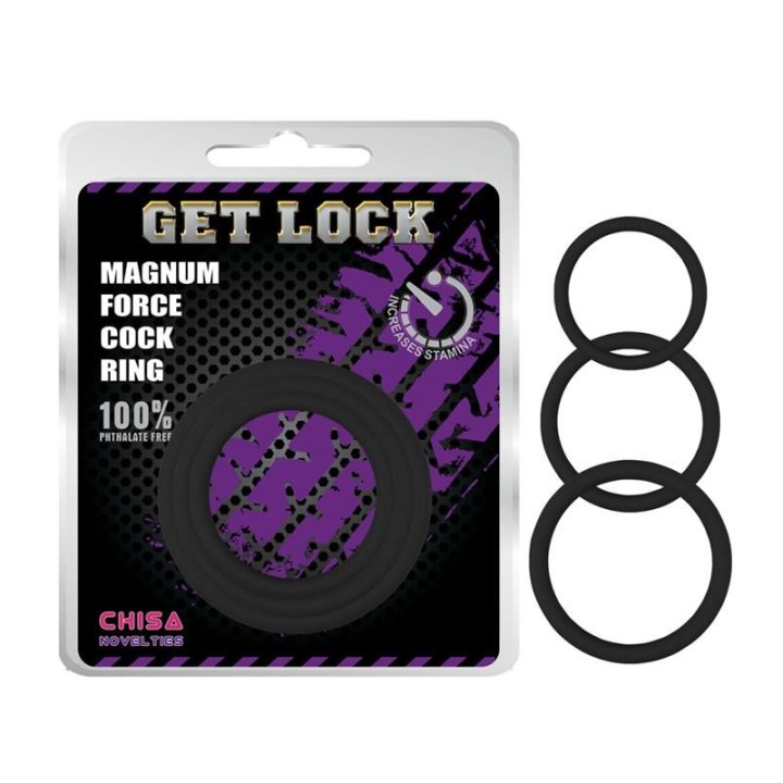 Magnum Force Cock Ring Silicone Black - CN-240301776 - Teknashop Ltd