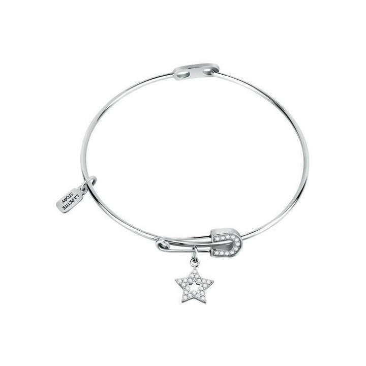 LA PETITE STORY BANG.SAFETY PIN SS+STAR OPN/ADJ - LPS05ARR55 - Teknashop Ltd