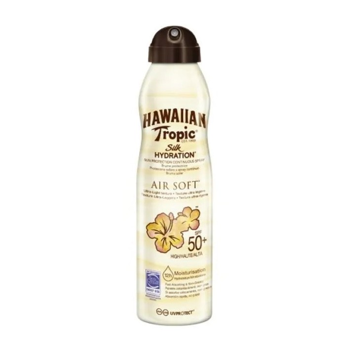 Hawaiian Tropic Silk Hydration Air Soft Sunscreen Mist Spf50+ 220ml - unisex - Teknashop Ltd