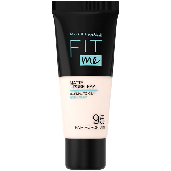 Maybelline, Fit Me Matte + Poreless, Liquid Foundation, 95, Fair Porcelain, 30 ml - Teknashop Ltd