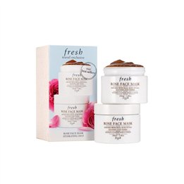 Set Duo, Fresh, Rose, Soothing & Toning, Cream Mask, For Face, 2 pcs, 100 ml - Teknashop Ltd