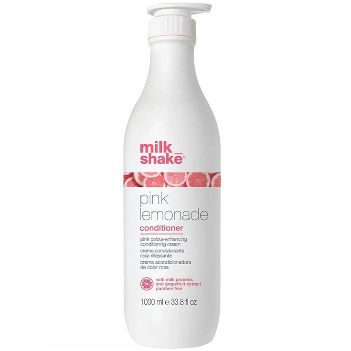 Milk Shake, Pink Lemonade, Milk Proteins, Hair Colour Conditioner,  Pink, Colouring, 1000 ml - Teknashop Ltd