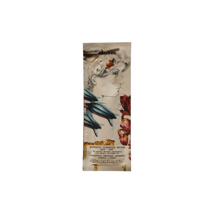 Set, Davines, Authentic, Nectar, Hair Shampoo, For Cleansing, 12 pcs, 12 ml - Teknashop Ltd