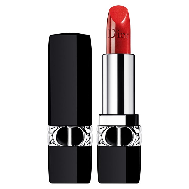 Christian Dior, Couture Colour, Metallic, Cream Lipstick, 999, Red, Refillable, 3.5 g - Teknashop Ltd