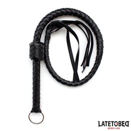 Braided Whip Black 116cm - 8436615007134 - Teknashop Ltd