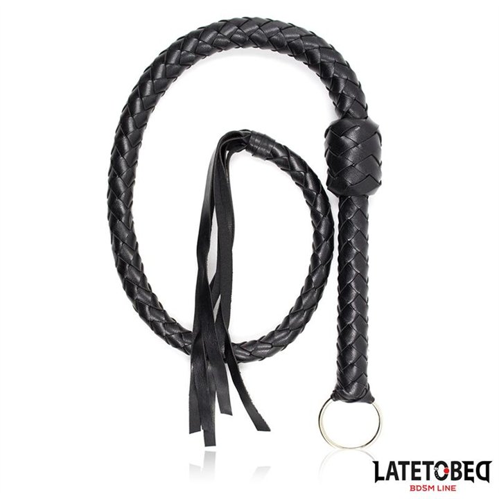 Braided Whip Black 116cm - 8436615007134 - Teknashop Ltd