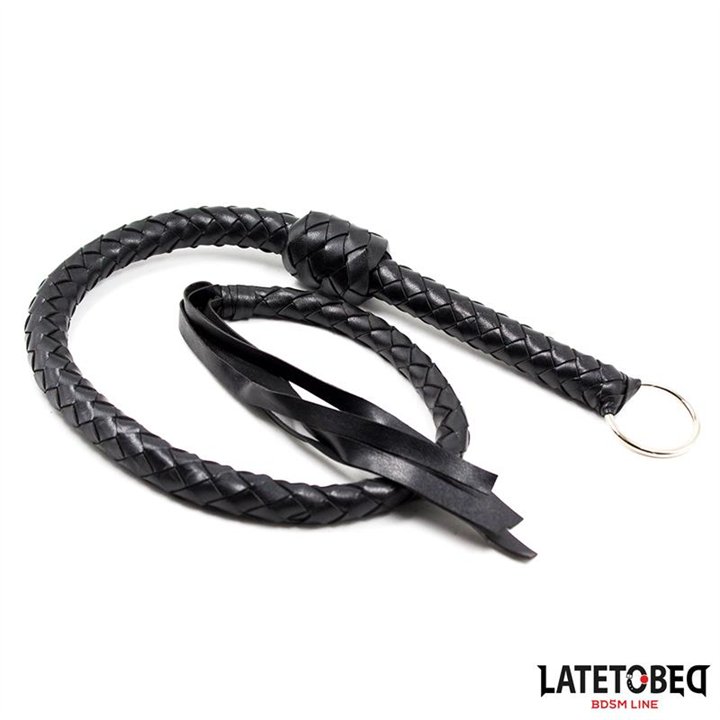 Braided Whip Black 116cm - 8436615007134 - Teknashop Ltd
