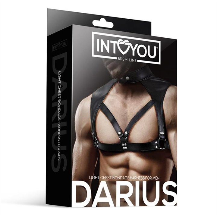 Darius Chest Bondage Harness for Men Vegan Leather - IB-447 - Teknashop Ltd