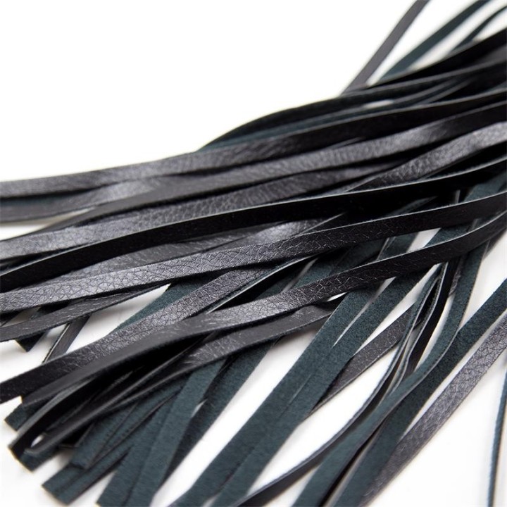 Flogger Diamond Pattern with Metal Hardware 39 cm Black - 843658379366 - Teknashop Ltd