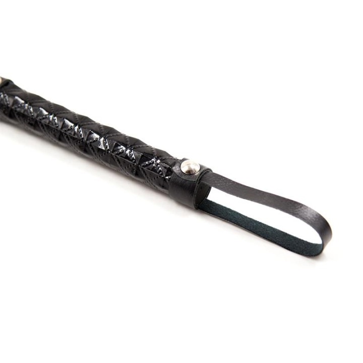 Flogger Diamond Pattern with Metal Hardware 39 cm Black - 843658379366 - Teknashop Ltd