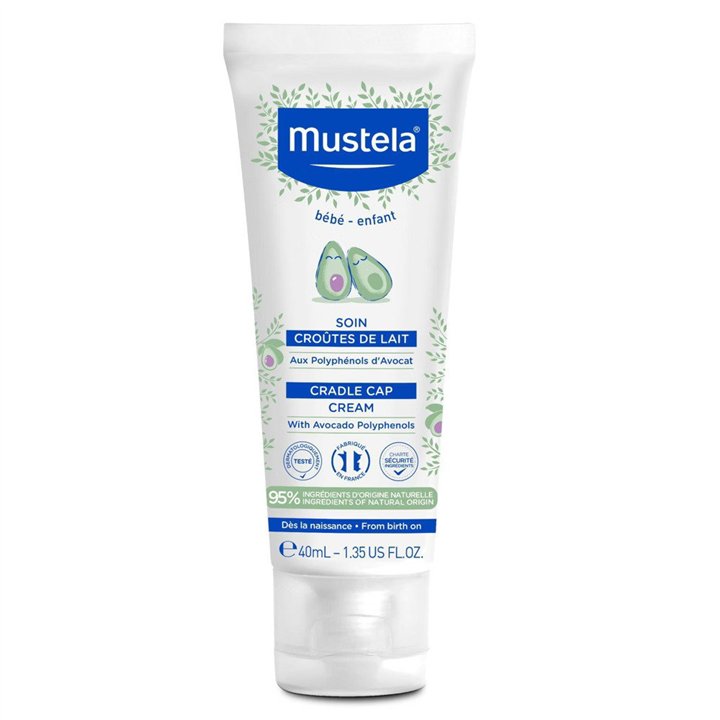 Mustela, Cradle Cap, Avocado, Anti-Milk Scales, Local Treatment Cream, For Scalp, 400 ml - Teknashop Ltd