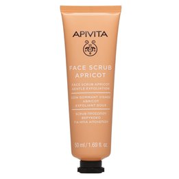 Apivita, Apricot, Cleansing & Exfoliating, Scrub Mask, 1-2 times a week, For Face, 50 ml - Teknashop Ltd