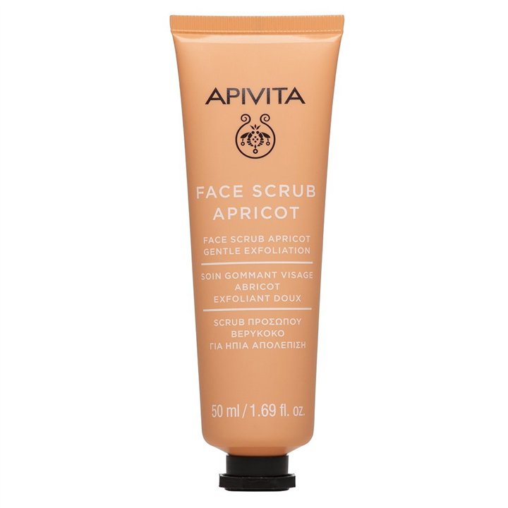 Apivita, Apricot, Cleansing & Exfoliating, Scrub Mask, 1-2 times a week, For Face, 50 ml - Teknashop Ltd