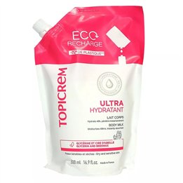 Topicrem, Ultra Hydratant, Moisturizing, Body Milk, Refill, Daily, 500 ml - Teknashop Ltd