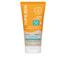 Topicrem, Sun Protect, Hydrating & Protecting, Before Sun Exposure, Mousse, For Face & Body, SPF 50, 50 ml - Teknashop Ltd