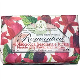 Nesti Dante, Romantica, Gillyflower & Fucsia, Soothing, Soap Bar, 250 g - Teknashop Ltd