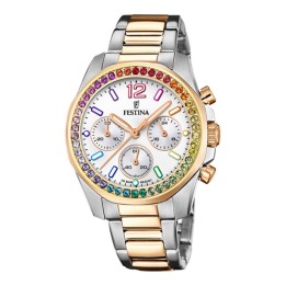 Festina Boyfriend Rainbow F20608/2 Ladies Watch Chronograph - F20608/2 - Teknashop Ltd