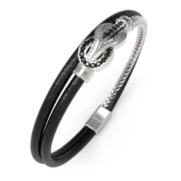 Guess Mens Bracelet JUMB05029JWSTBKL - JUMB05029JWSTBKL - Teknashop Ltd