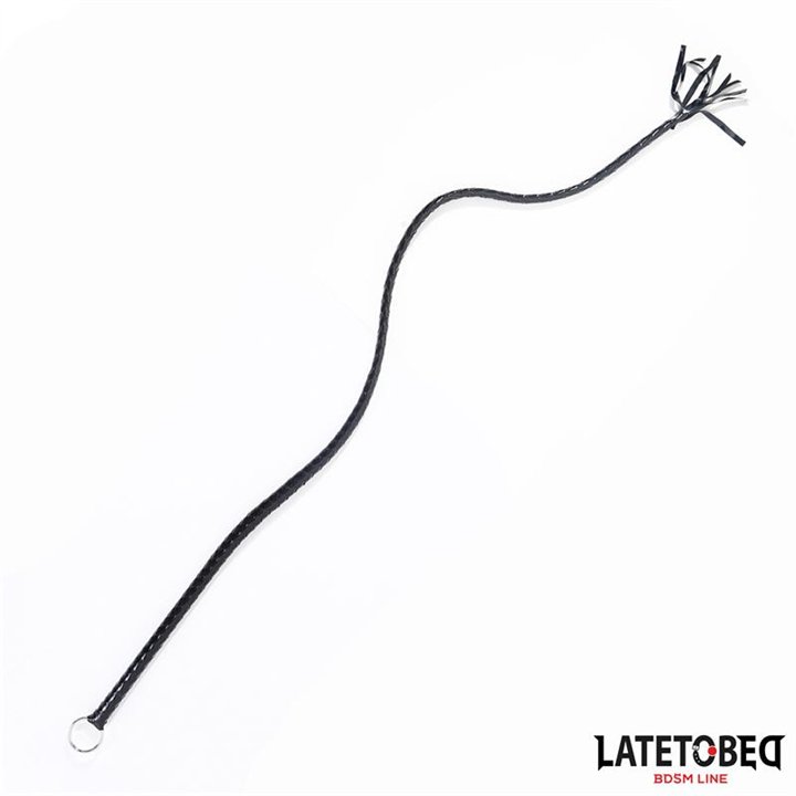Shiny Black Long Whip 138cm - 8436615007042 - Teknashop Ltd