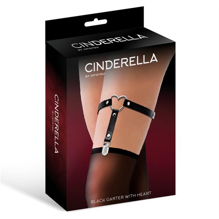 Garter with Heart Vegan Leather One Size - CR-921 - Teknashop Ltd