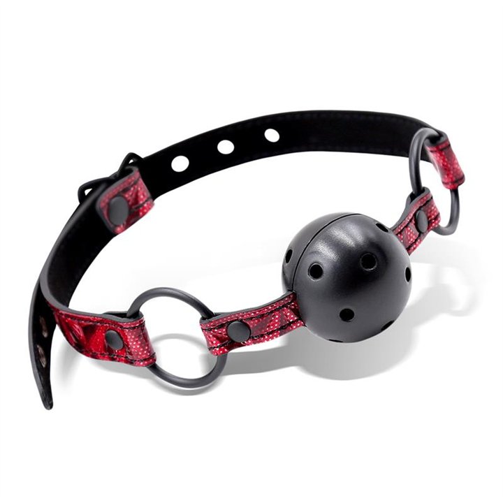 Breathable Gag Ball Diamond Vegan Leather - DL-480 - Teknashop Ltd