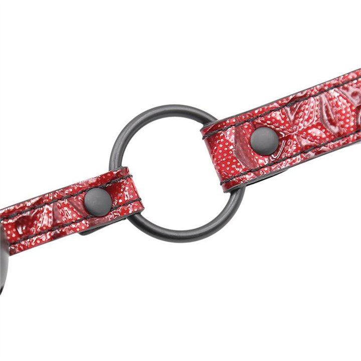 Breathable Gag Ball Diamond Vegan Leather - DL-480 - Teknashop Ltd