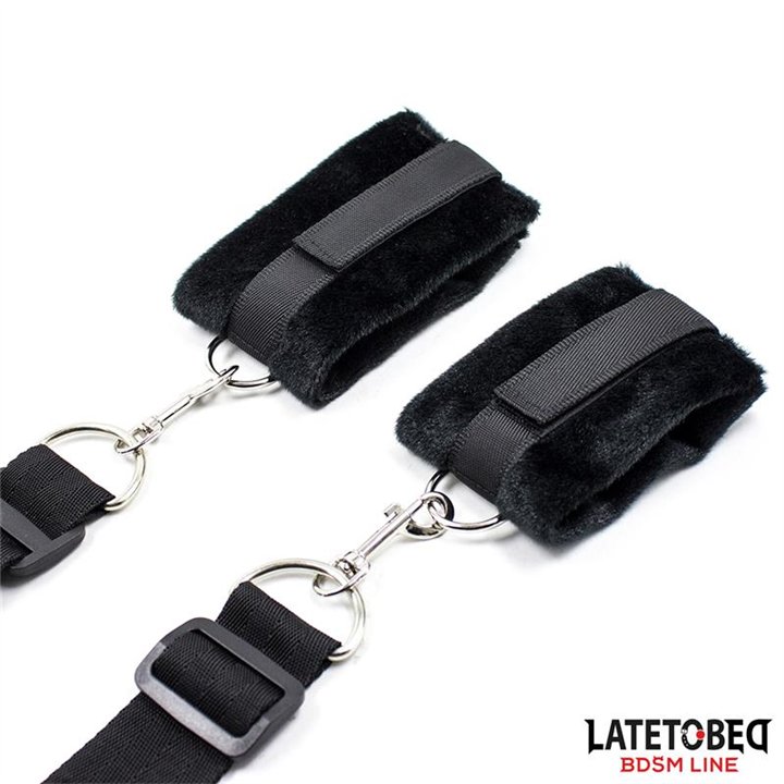 Bed Restraint Set with Adjustbable and Desmontable Cuffs - 8436615001354 - Teknashop Ltd