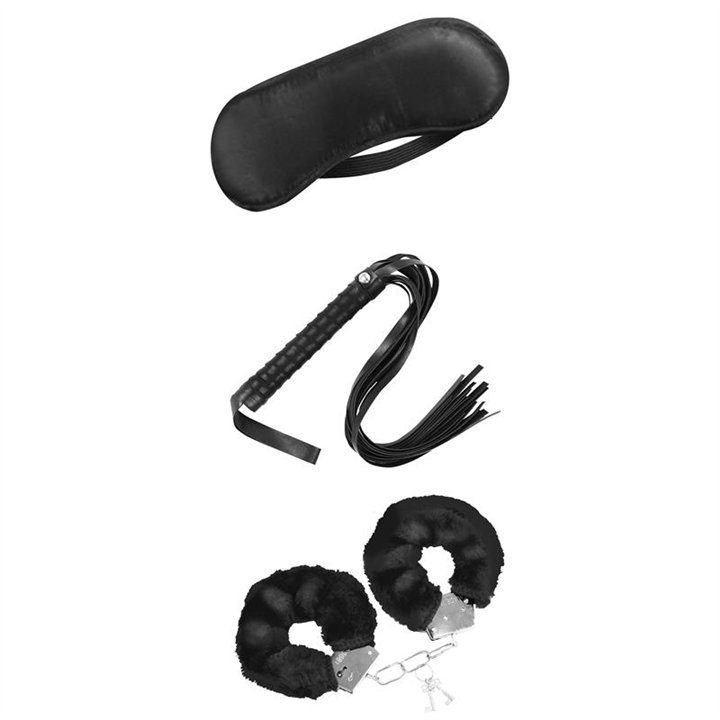 Beginners Bondage Set 3 Pieces Black - FI-605 - Teknashop Ltd
