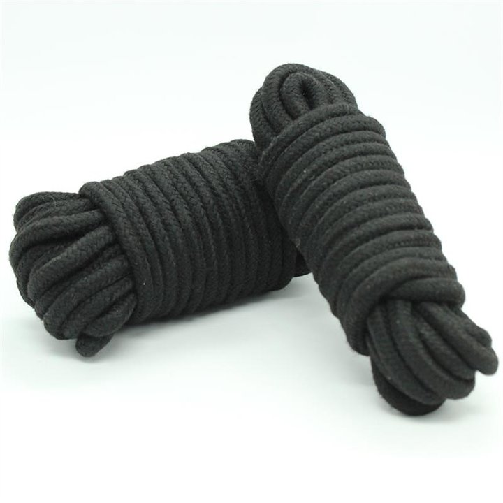 Bondage Cotton Rope 10 Meter Black - 843658379325 - Teknashop Ltd