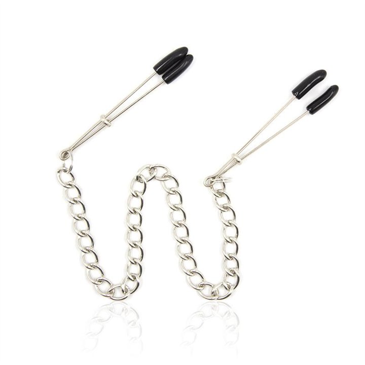 Nipple Clamps with Chain Metal - 843658379425 - Teknashop Ltd