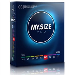MY SIZE - PRO CONDOMS 60 MM 3 UNITS - D-228870 - Teknashop Ltd