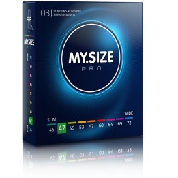 MY SIZE - PRO CONDOMS 47 MM 3 UNITS - D-228857 - Teknashop Ltd