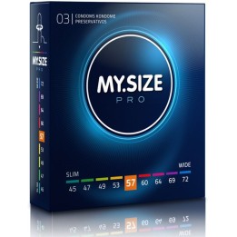 MY SIZE - PRO CONDOMS 57 MM 3 UNITS - D-228867 - Teknashop Ltd