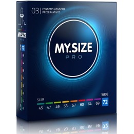 MY SIZE - PRO CONDOMS 72 MM 3 UNITS - D-228879 - Teknashop Ltd