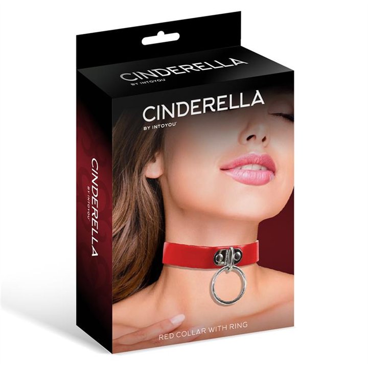 Collar with Ring Vegan Leather One Size - CR-910 - Teknashop Ltd