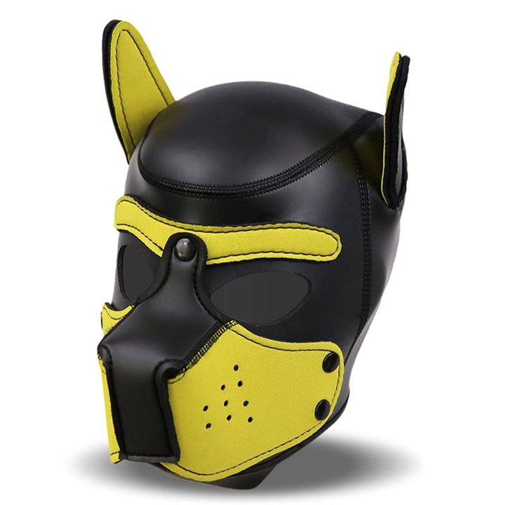Hound Neoprene Dog Hound Removable Muzzle Black/Yellow One Size - 843658379097 - Teknashop Ltd