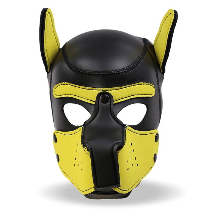 Hound Neoprene Dog Hound Removable Muzzle Black/Yellow One Size - 843658379097 - Teknashop Ltd