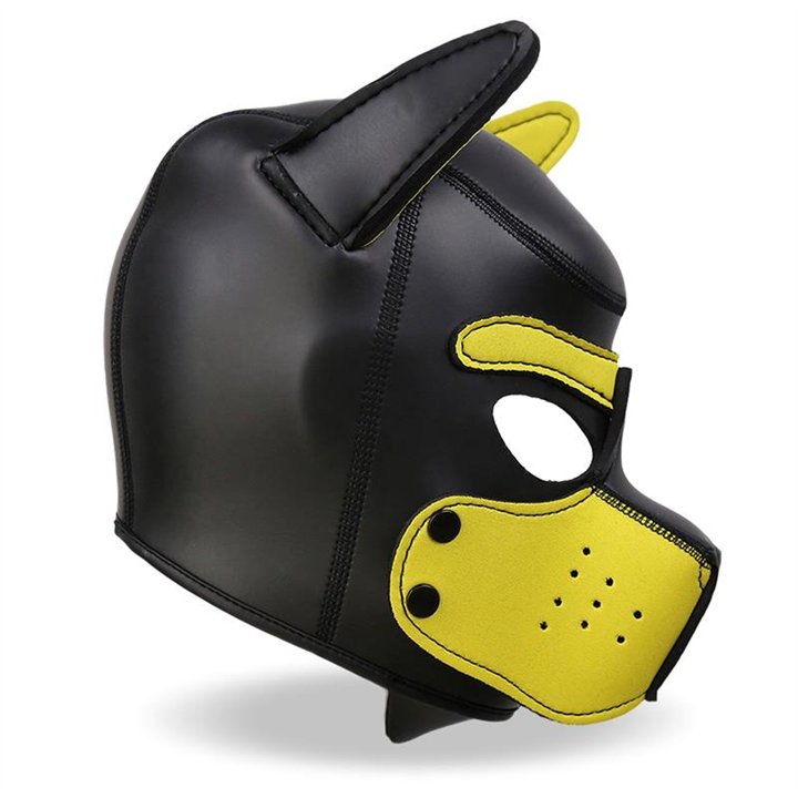 Hound Neoprene Dog Hound Removable Muzzle Black/Yellow One Size - 843658379097 - Teknashop Ltd