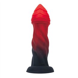 POWER MONSTERS - INFERNAL GOLIATH BICOLOR FANTASY SILICONE DILDO 25 CM Ø 6 CM - D-246106 - Teknashop Ltd