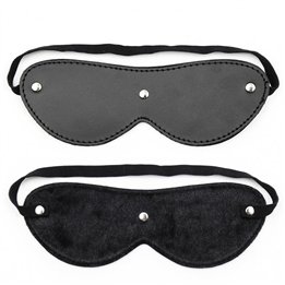 Fur Blindfold with 3 Rivets - 8436615000425 - Teknashop Ltd