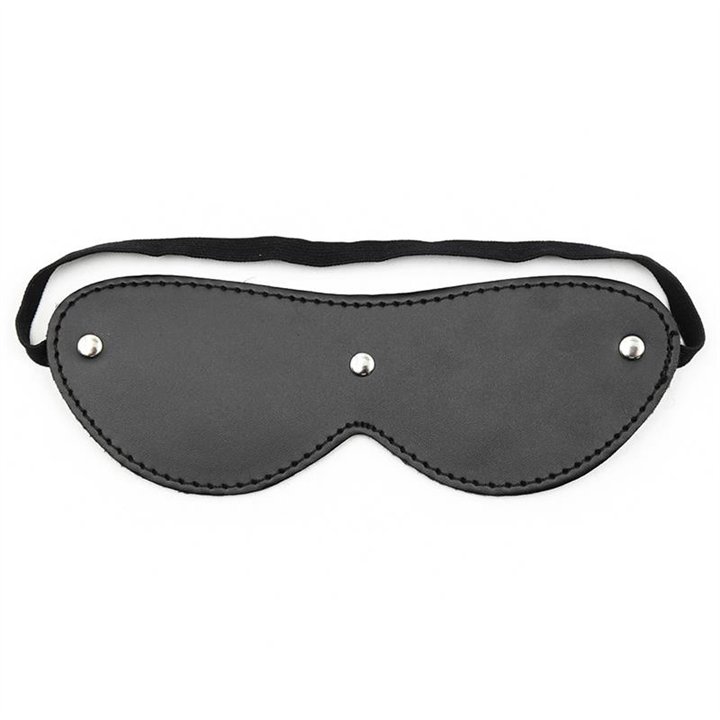 Fur Blindfold with 3 Rivets - 8436615000425 - Teknashop Ltd