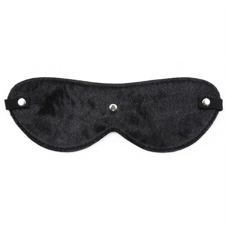 Fur Blindfold with 3 Rivets - 8436615000425 - Teknashop Ltd