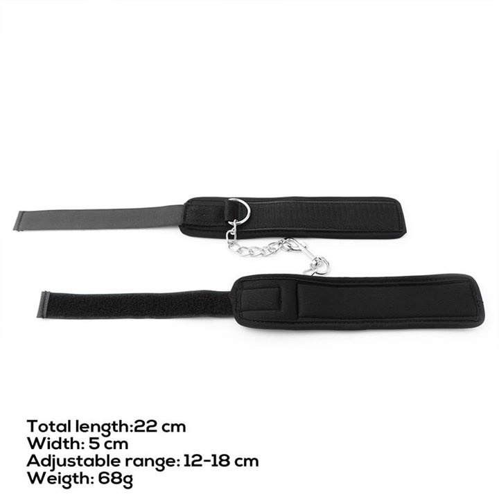 Neoprene Velcro handcuffs - 8436615000708 - Teknashop Ltd