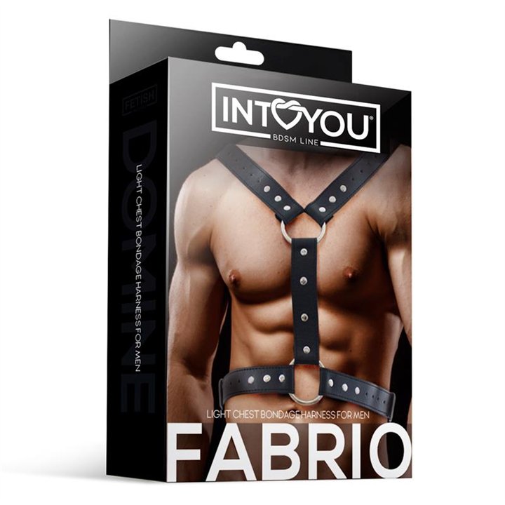 Fabrio Male Chest Bondage Harness Vegan Leather - FI-454 - Teknashop Ltd