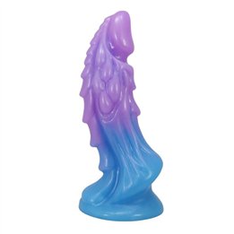 POWER MONSTERS - ATLANTEANS REALISTIC DILDO WITH SUCTION CUP 19 CM Ø 5 CM BLUE & PURPLE - D-246092 - Teknashop Ltd