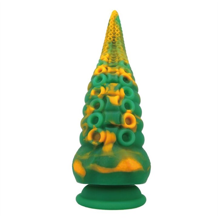 POWER MONSTERS - ABYSSAL COLOSSUS BICOLOR FANTASY SILICONE DILDO 22.5 CM Ø 6 CM - D-246103 - Teknashop Ltd