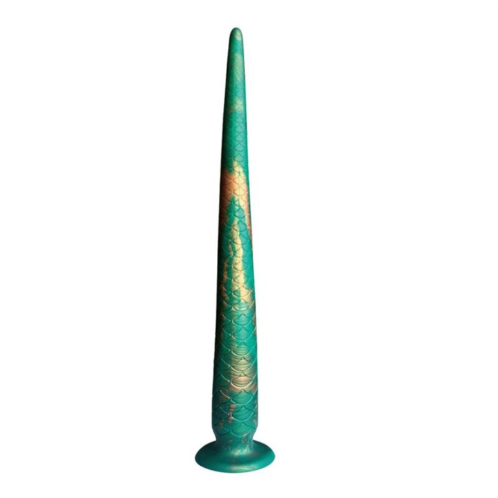 POWER MONSTERS - WILDWYRM TAIL BICOLOR FANTASY SILICONE DILDO 47 CM Ø 4 CM - D-246108 - Teknashop Ltd