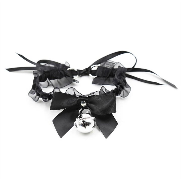 Collar with Bow, Bell and Lace - 8436615000463 - Teknashop Ltd