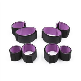 Set of restraints with handcuffs and Anklecuffs Adjustable - 8436615000692 - Teknashop Ltd