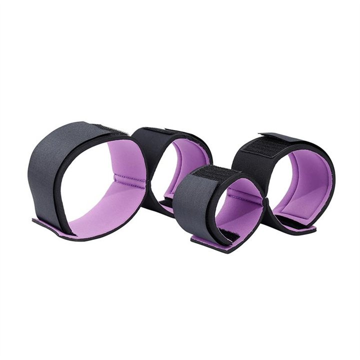 Set of restraints with handcuffs and Anklecuffs Adjustable - 8436615000692 - Teknashop Ltd